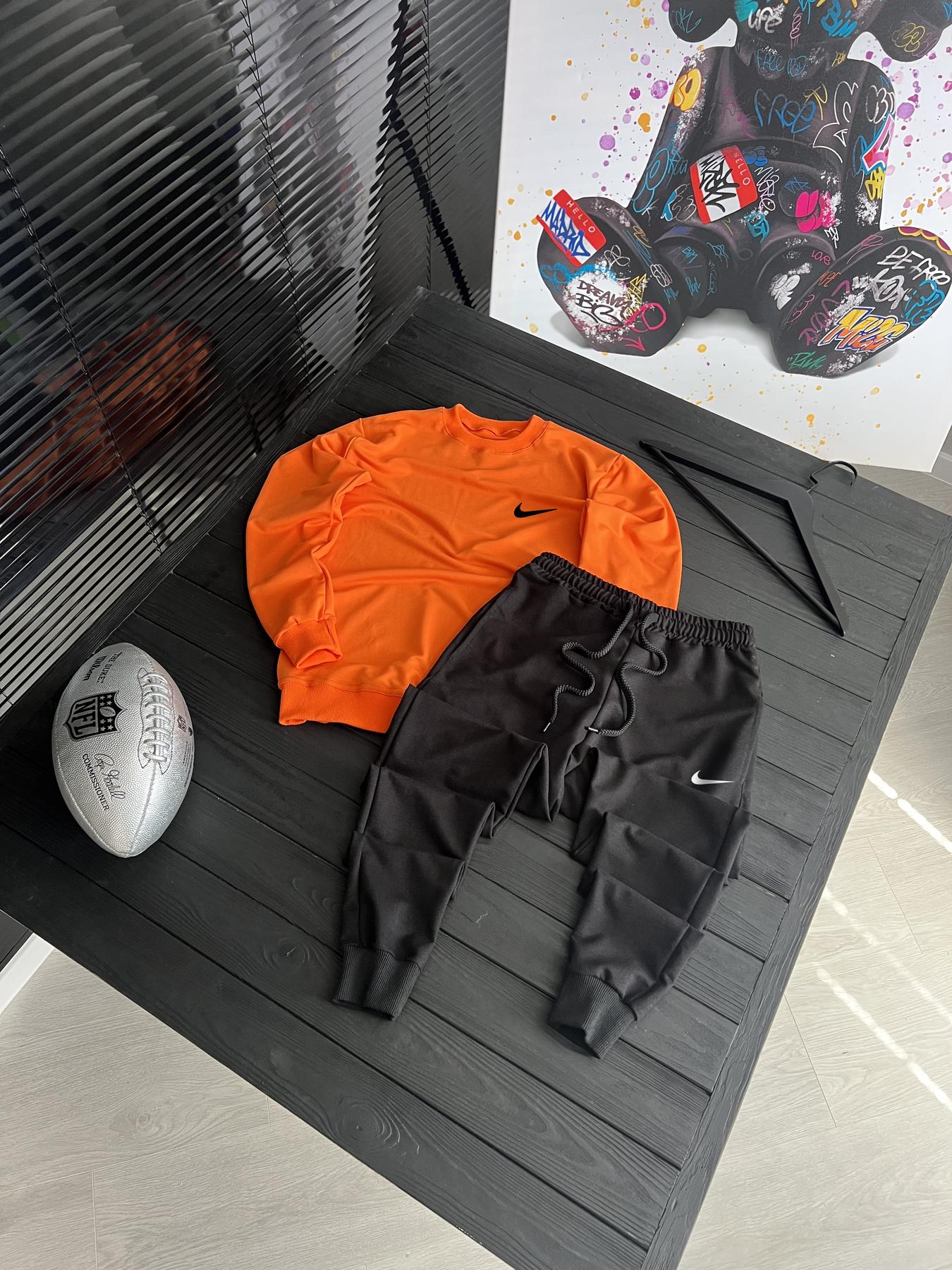 Комплект свитшот + штаны Nike трикотажный демисезонный практичный и повседневный на каждый день костюм