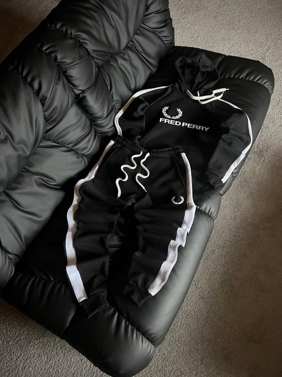 Зимний комплект Fred Perry хлопковый удобный для активного отдыха костюм