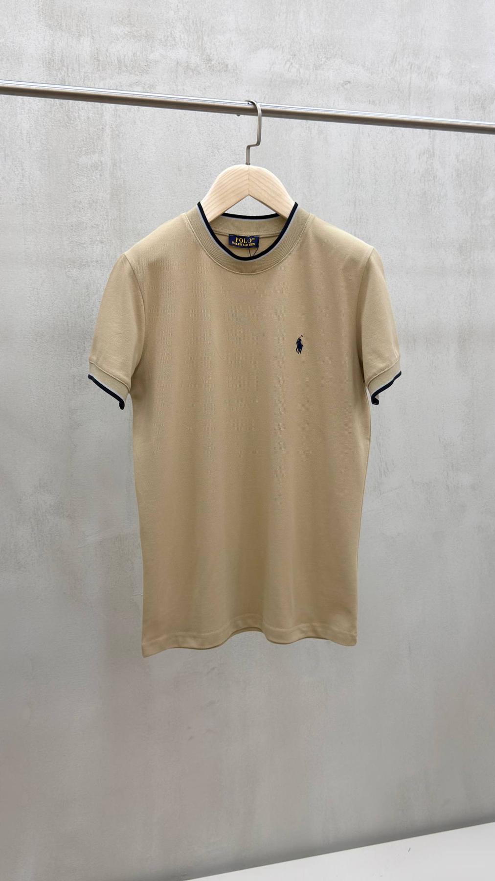 Футболка Polo Ralph Lauren мужская хлопковая летняя модная и базовая с коротким рукавом прямого кроя тенниска