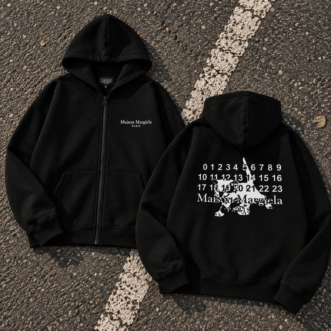 Зіп-худі Maison Margiela ZMM004 (Чорний)