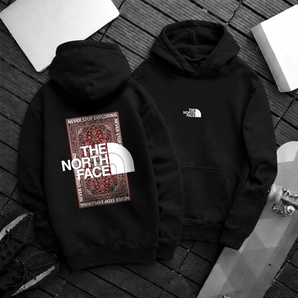 Худи Петля The North Face мужское хлопковое всесезонное стильное и базовое с капюшоном для активного отдыха