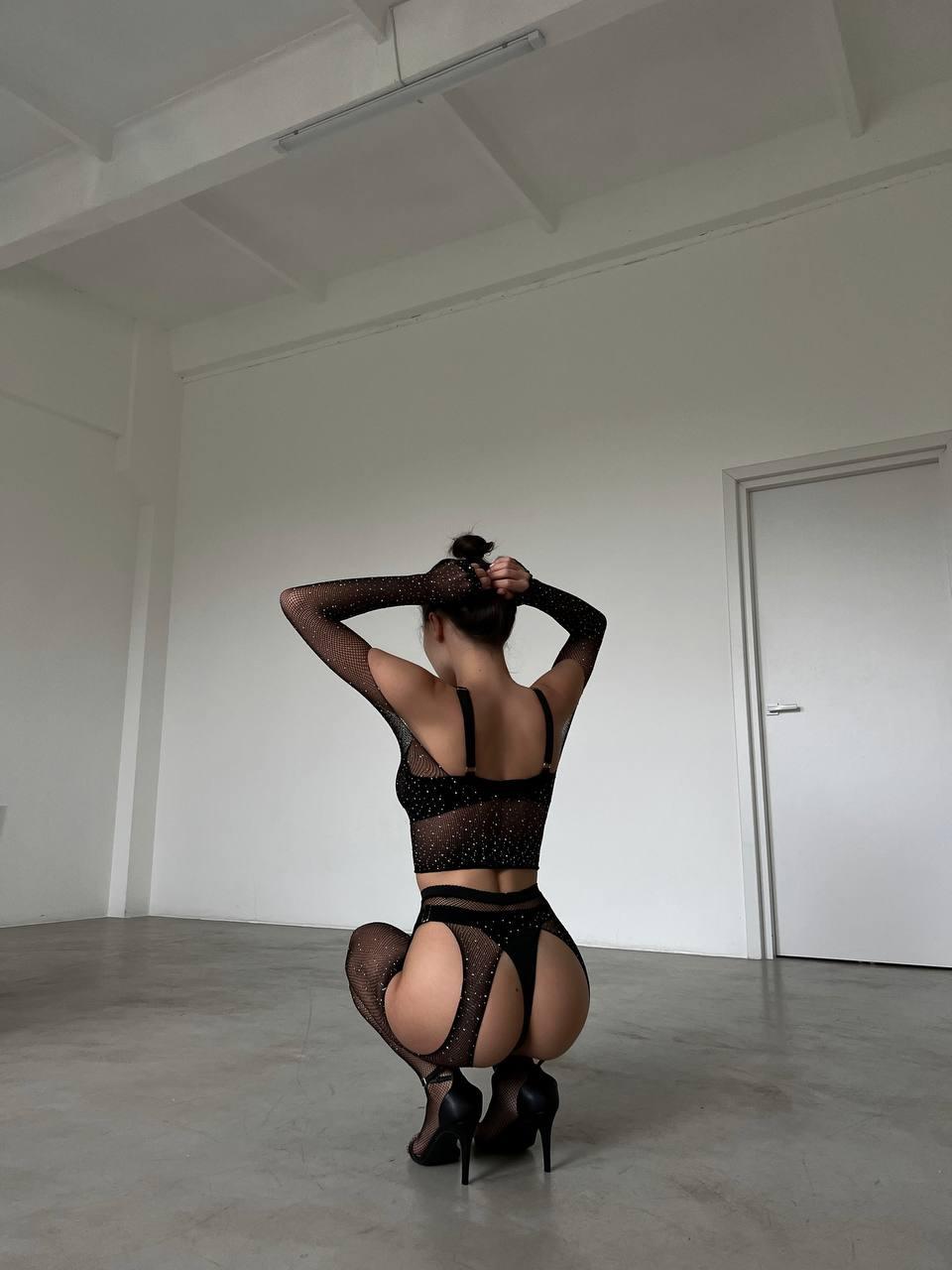 Колготи+топ DO2246 (Чорні)