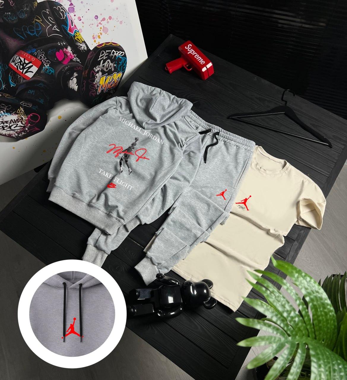 Сет кастомної колекції 3 в 1 nike для міста та прогулянок костюм комплект одягу