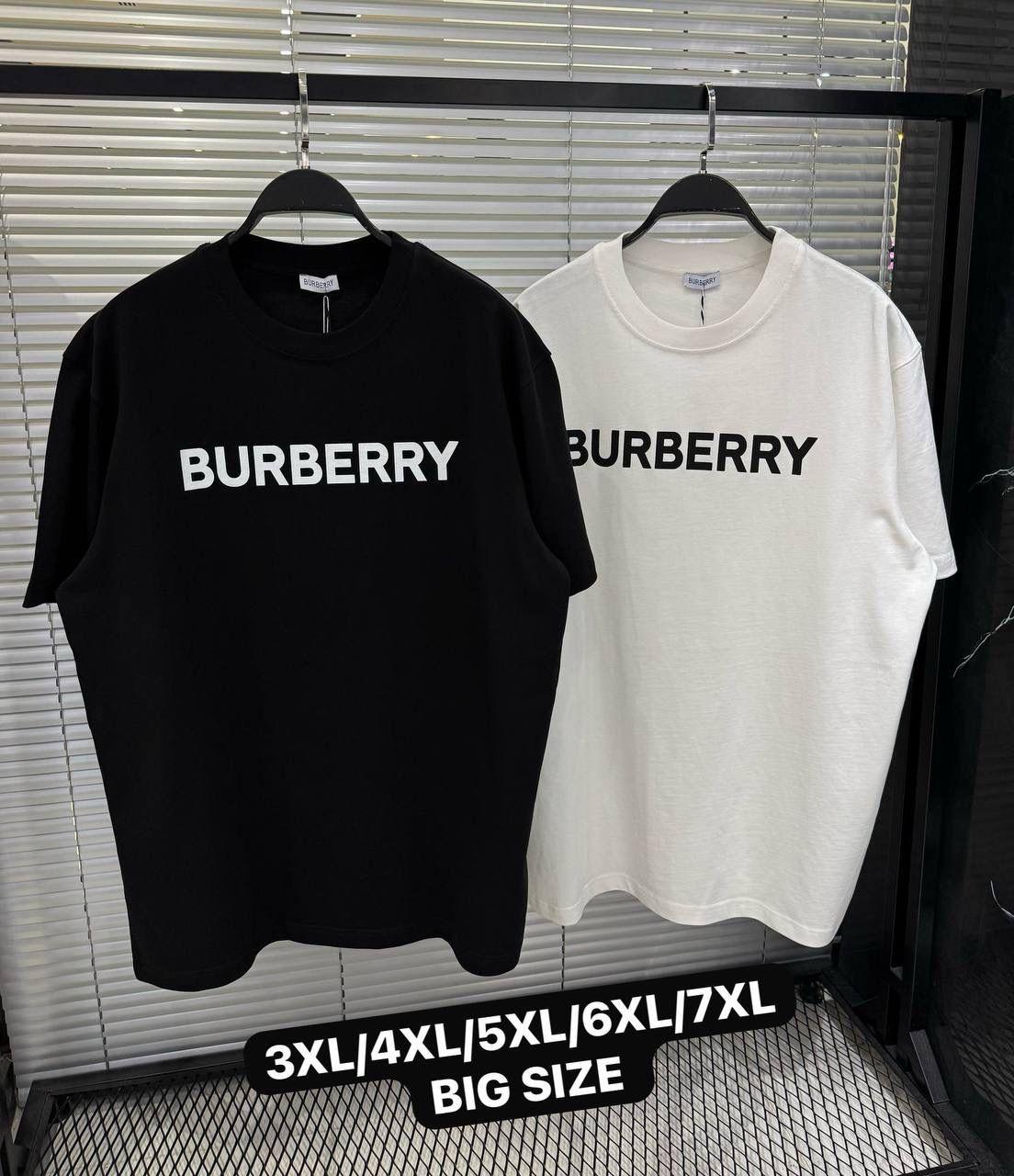 Футболка Burberry чоловіча бавовняна біла літня трендова з коротким рукавом прямого крою для відпочинку теніска