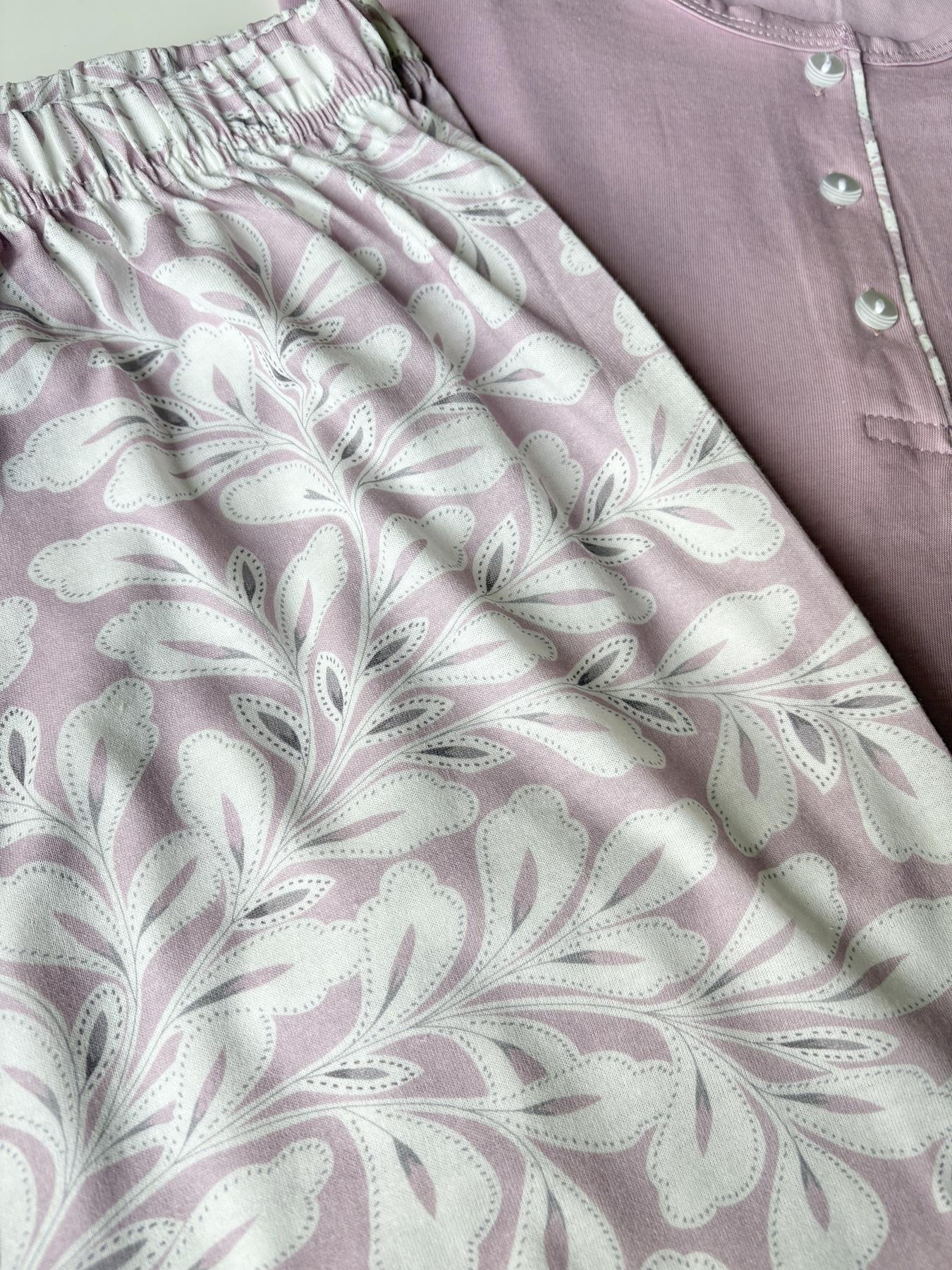 Жіночий домашній комплект "Lilac" батал (капрі+футболка) - фото 3