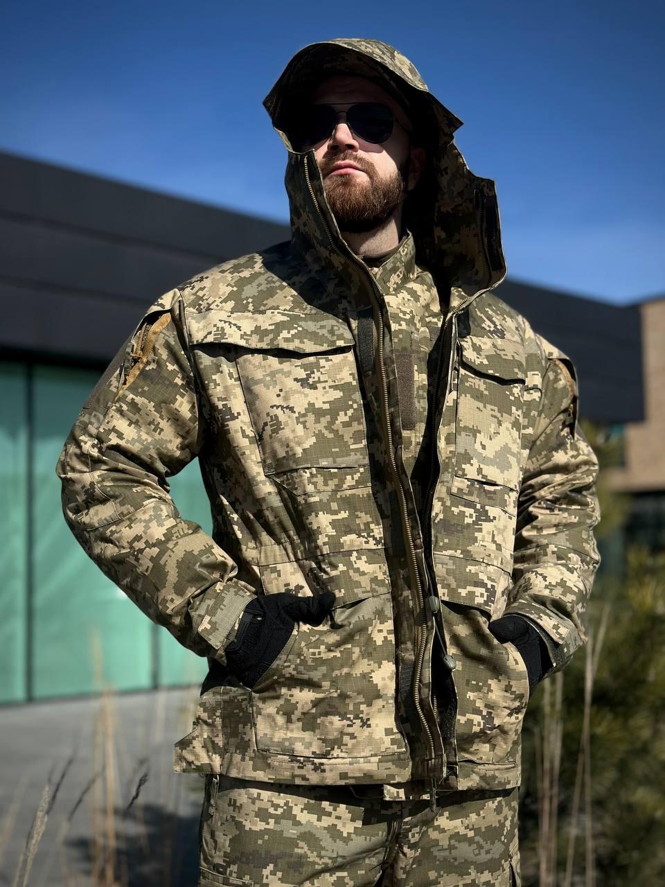 Тактично Штурмова Полегшена Куртка Парка Піксель Military mm14 - фото 2