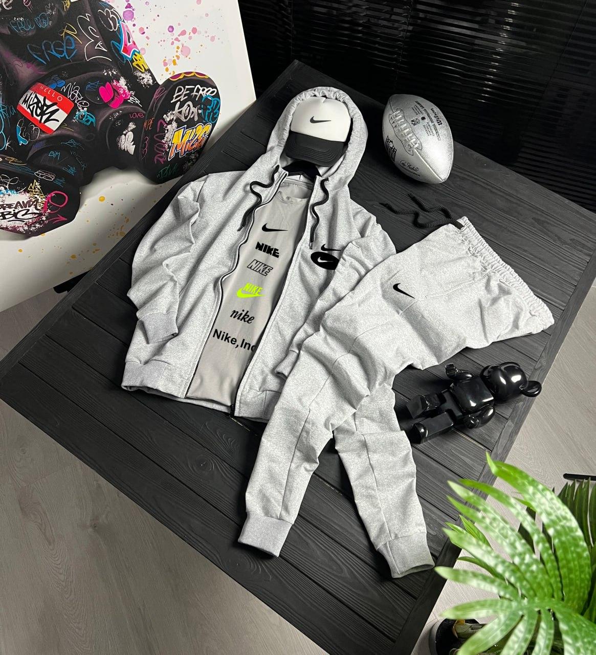 Сет зип капюшон Nike 4в1 для встреч с друзьями костюм комплект одежды