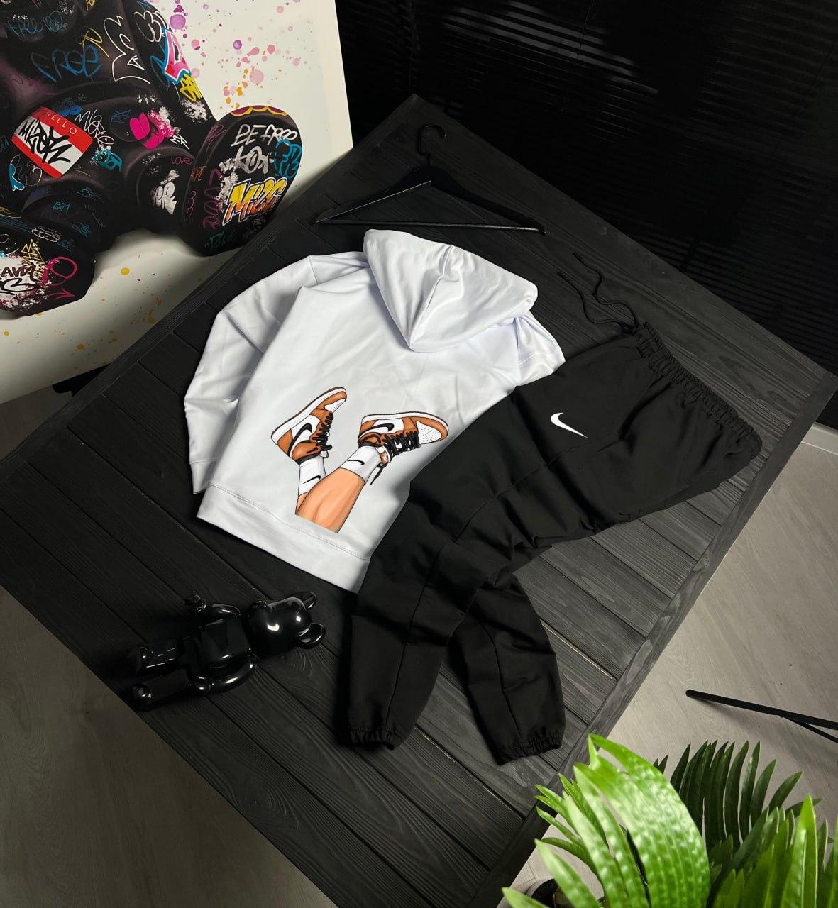 Весняний комплект Nike хлопковый практичный и универсальный для работы и отдыха костюм