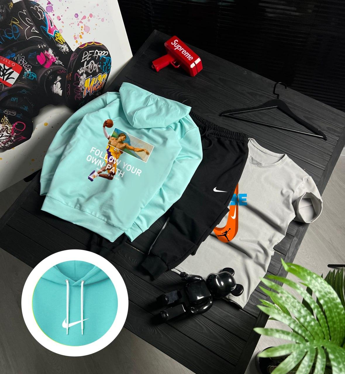 Сет кастомної колекції 3 в 1 nike для учебы и прогулок костюм комплект одежды
