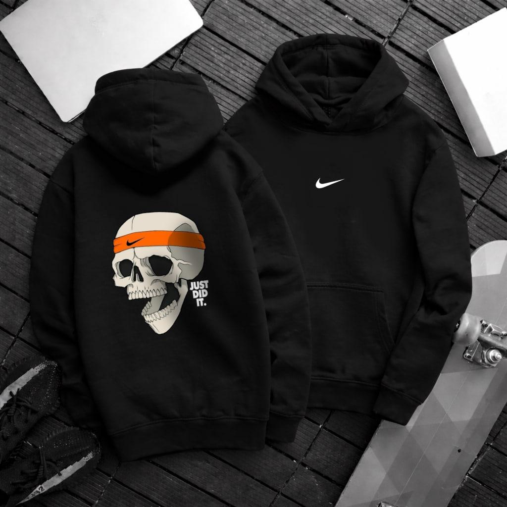 Худі петля Nike чоловіче бавовняне всесезонне актуальне та молодіжне з капюшоном для щоденних образів