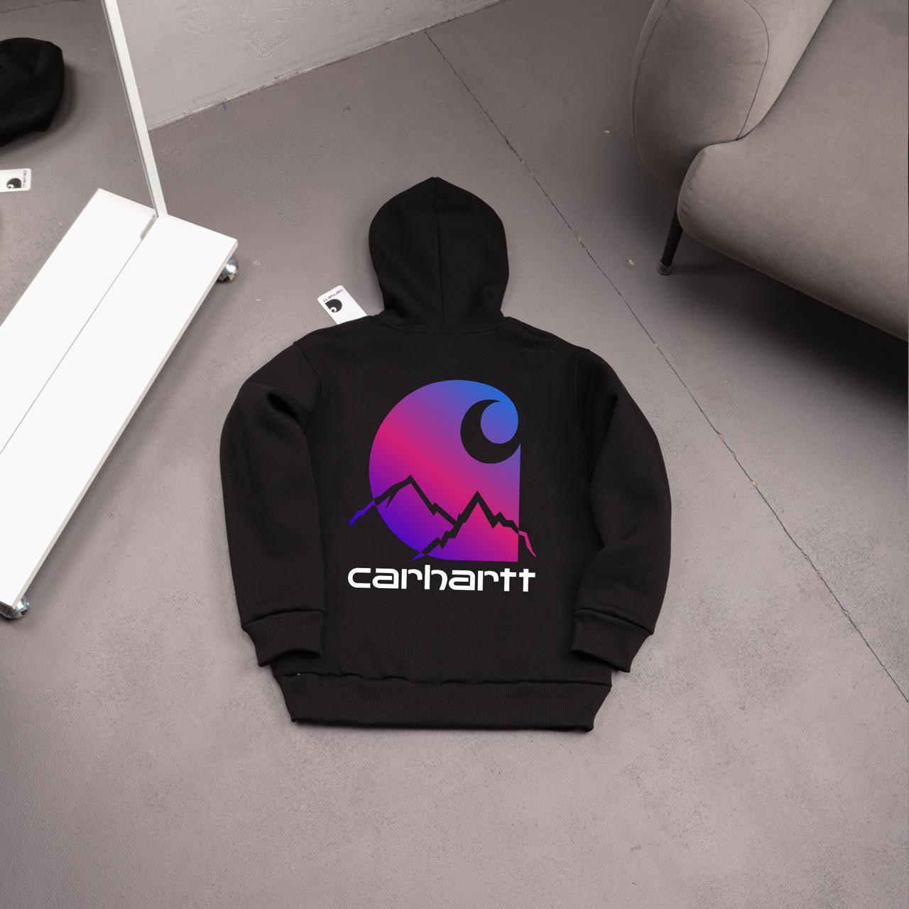 Худи Carhartt (разноцветный)- флис мужское черное всесезонное практичное с капюшоном на подарок