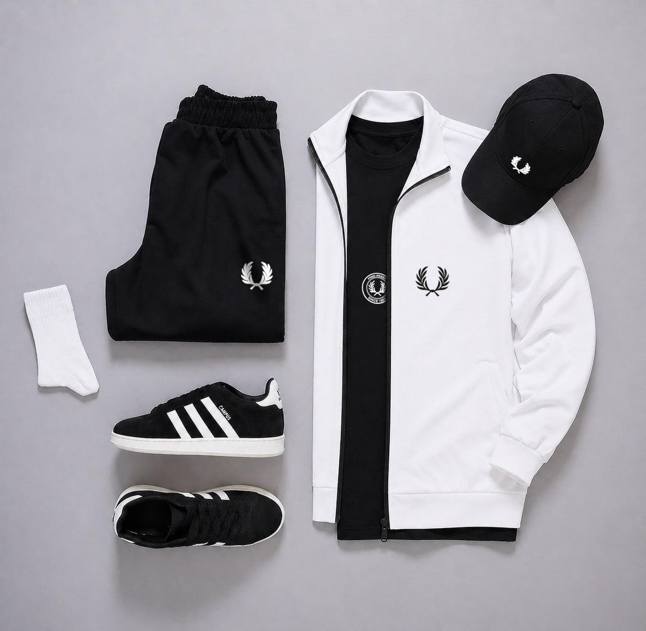 Весняний сет Fred Perry в уличном стиле костюм комплект одежды