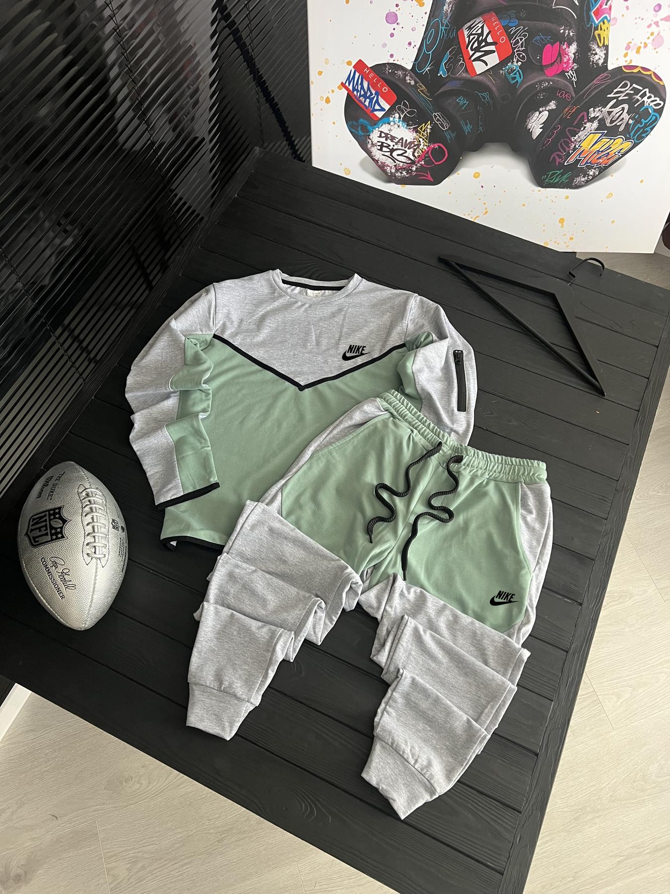 Комплект реглан + штани Nike бавовняний демісезонний стильний та зручний на подарунок костюм