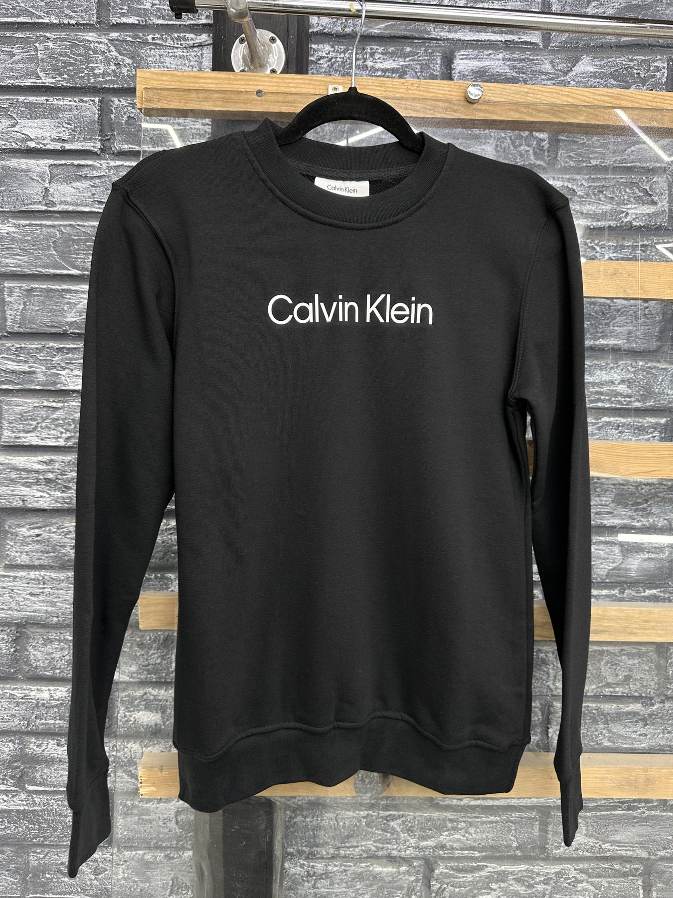 Світшот Calvin Klein жіночий трикотажний всесезонний трендовий та повсякденний на подарунок кофта без капюшона реглан