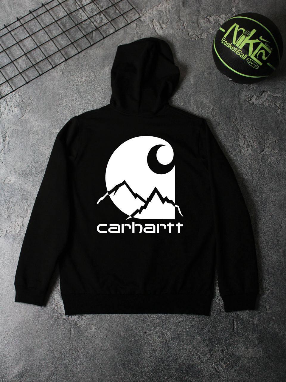 Худі Carhartt-різнокольорове осінь чоловіче трикотажне чорне модне та якісне з капюшоном на кожен день