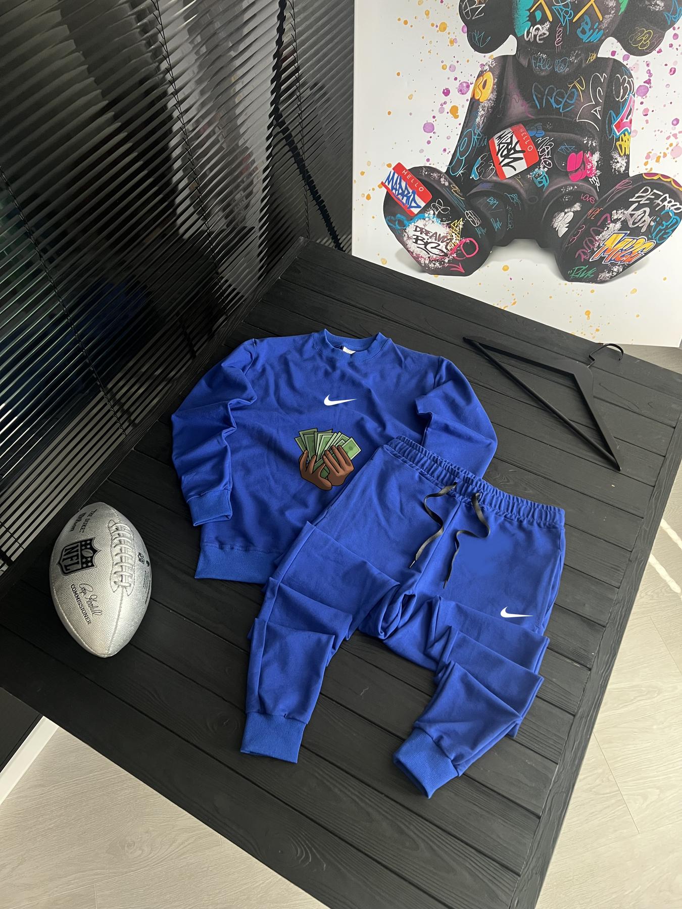 Комплект свитшот Nike двунитка демисезонный повседневный для города костюм