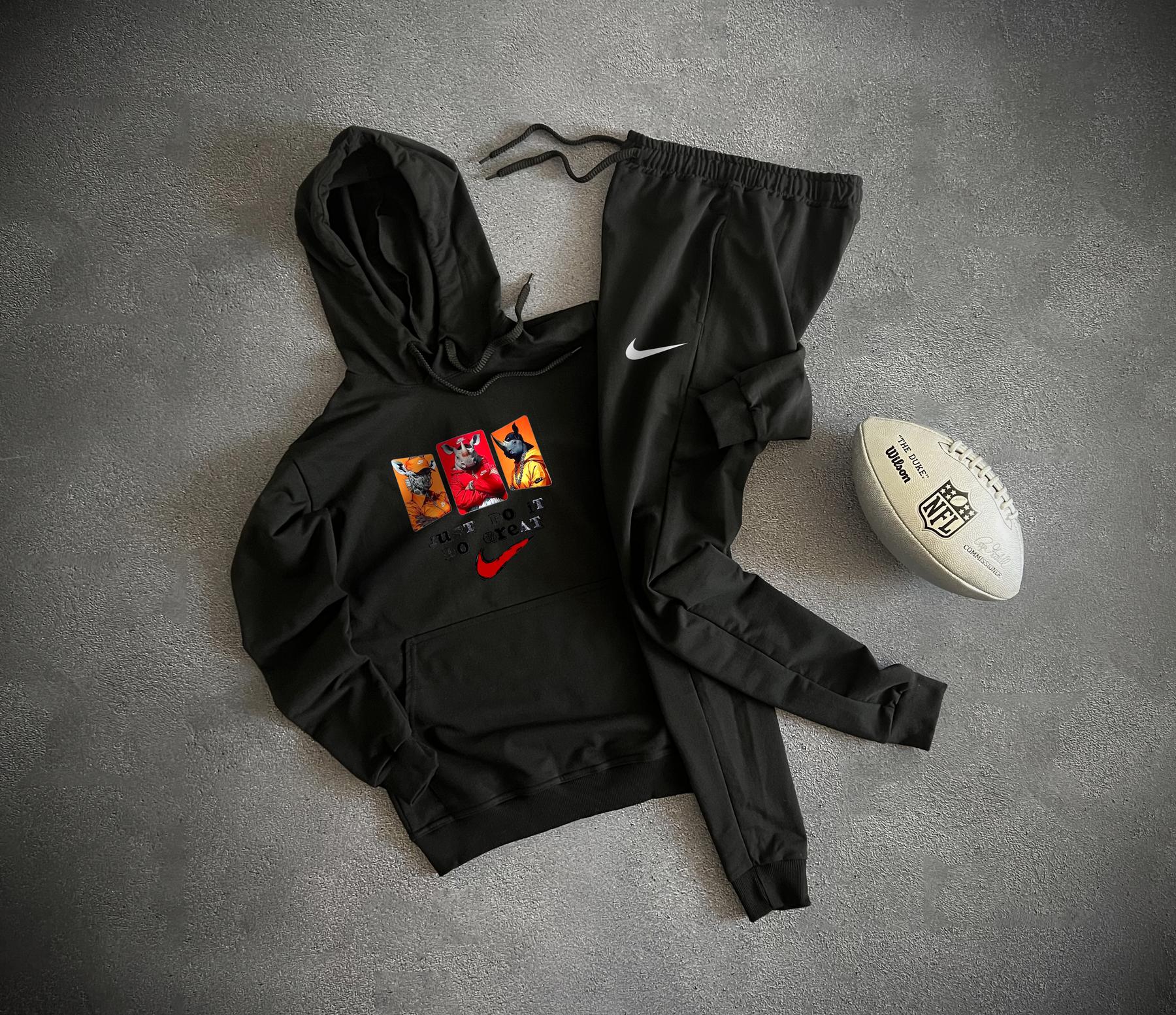 Комплект худи Nike весна/осень хлопковый качественный в стиле casual костюм