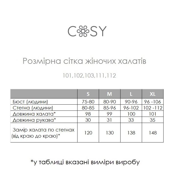 Вафельний Жіночий халат-кімоно COSY Мозаїка ментол - фото 6
