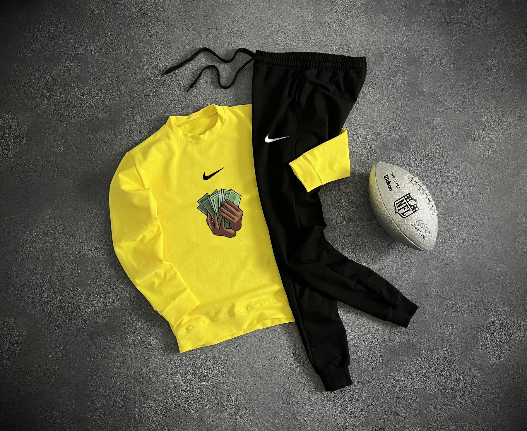 Комплект світшот Nike весна/осінь бавовняний модний та актуальний на подарунок костюм