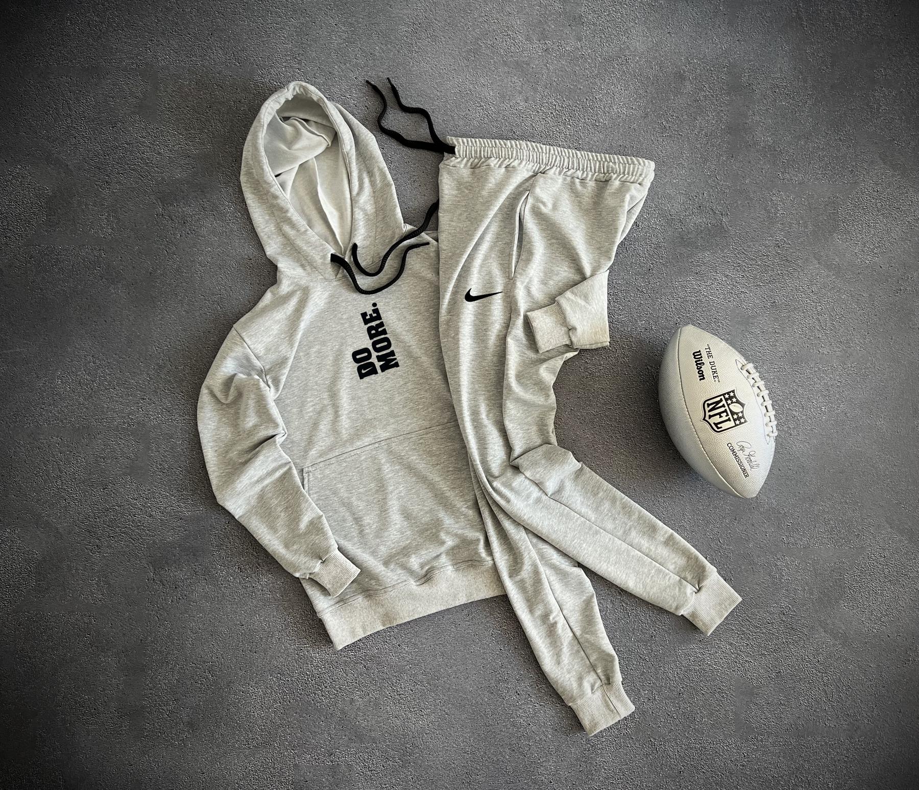 Комплект худи лого Nike весна/осень хлопковый практичный и повседневный для ежедневных образов костюм