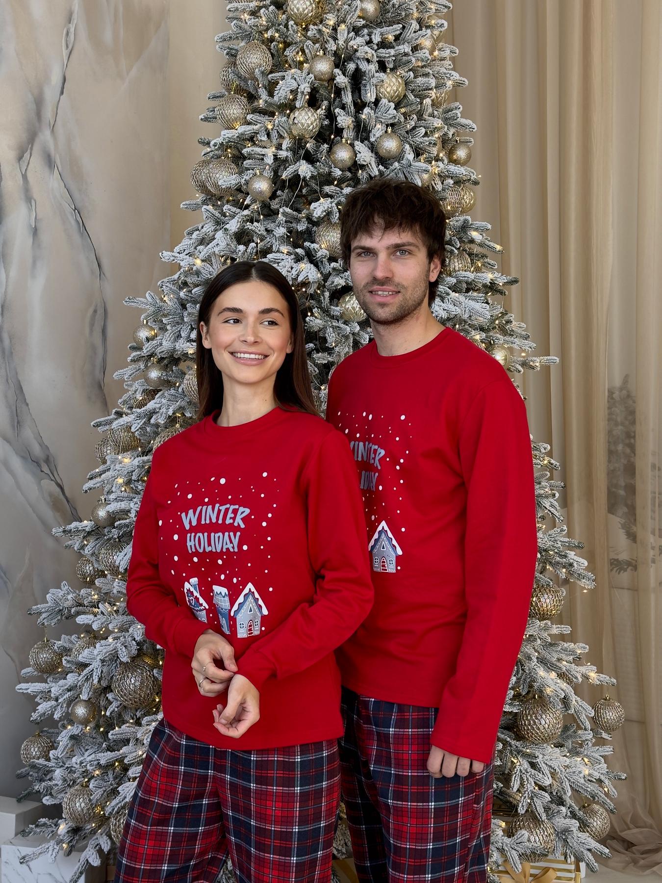 Новорічна тепла жіноча піжама COSY з начосом "Winter Holiday" - фото 6