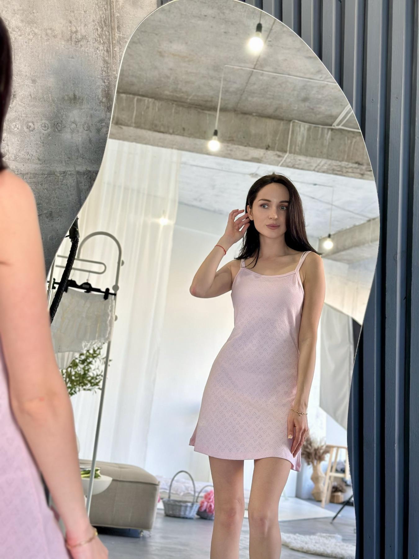 Жіноча сорочка Rose Amour, блідо-рожева - фото 2