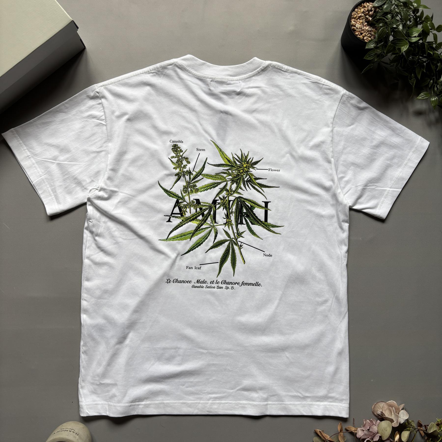 Amiri Flowers Футболка Біла