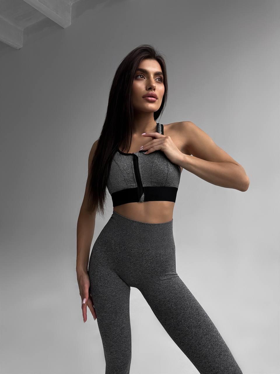 Фітнес топ FS1739/1 (Сірий)