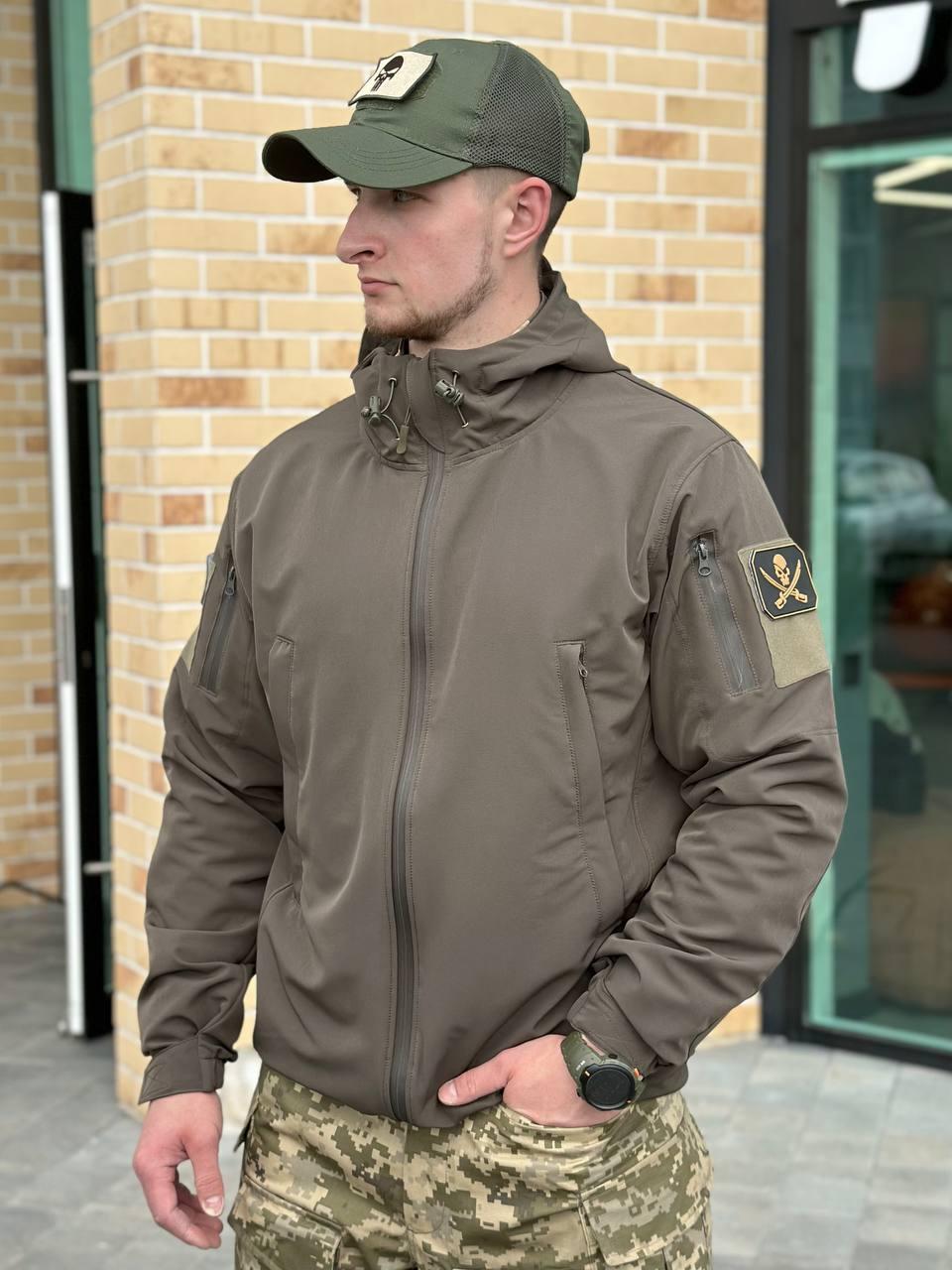 куртка Софтшел олива літо MILITARY - фото 3