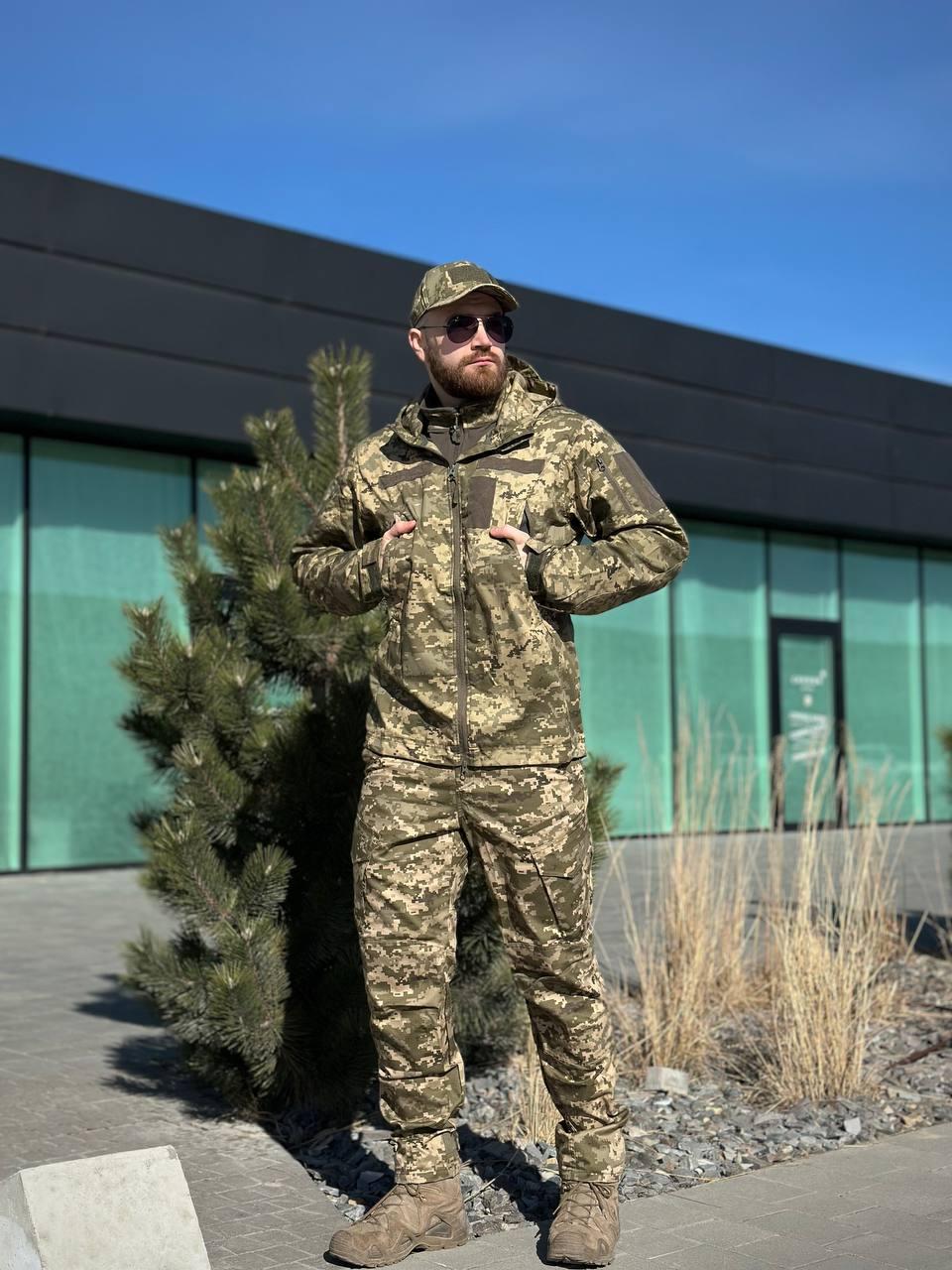 Легка Весняна Куртка Піксель Hunter De Lux TWILL mm14 Military - фото 3