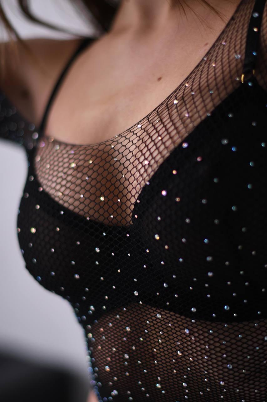 Колготи+топ DO2246 (Чорні)