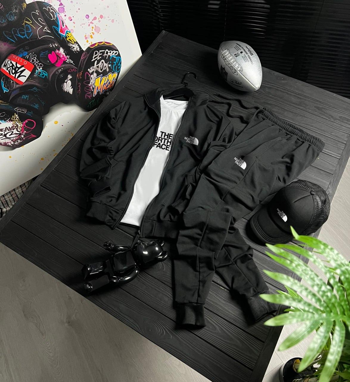 Сет зип олимпийка 4в1 The North Face на осень костюм комплект одежды