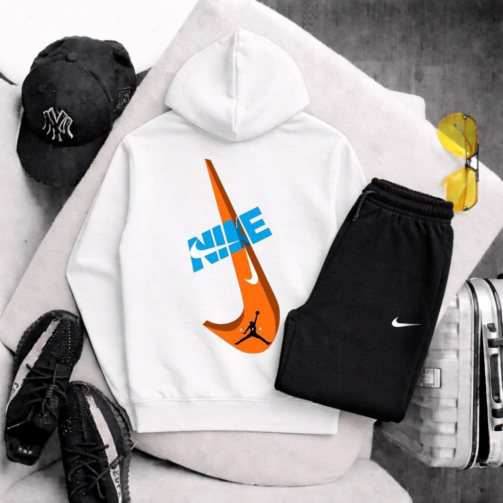 Весняний комплект Nike хлопковый универсальный и повседневный для работы и отдыха костюм