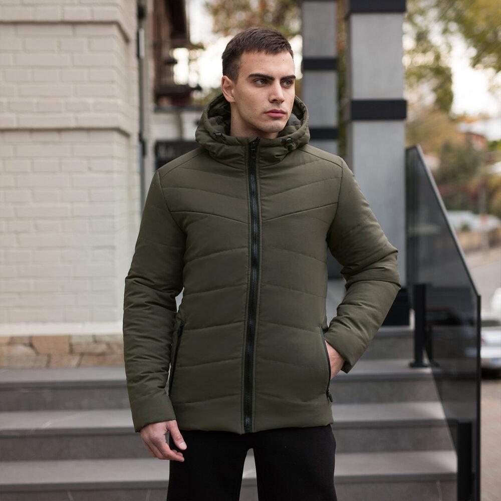 Куртка Pobedov Winter Jacket Dzen мужская цвета хаки плащевка на молнии на флисе укороченная верхняя одежда