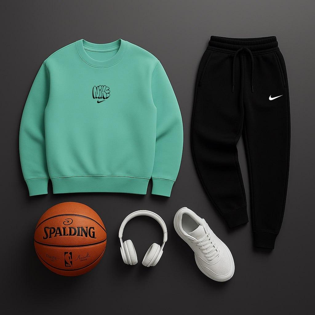 Зимові комплекти світшот+штани Nike на прогулянку костюм