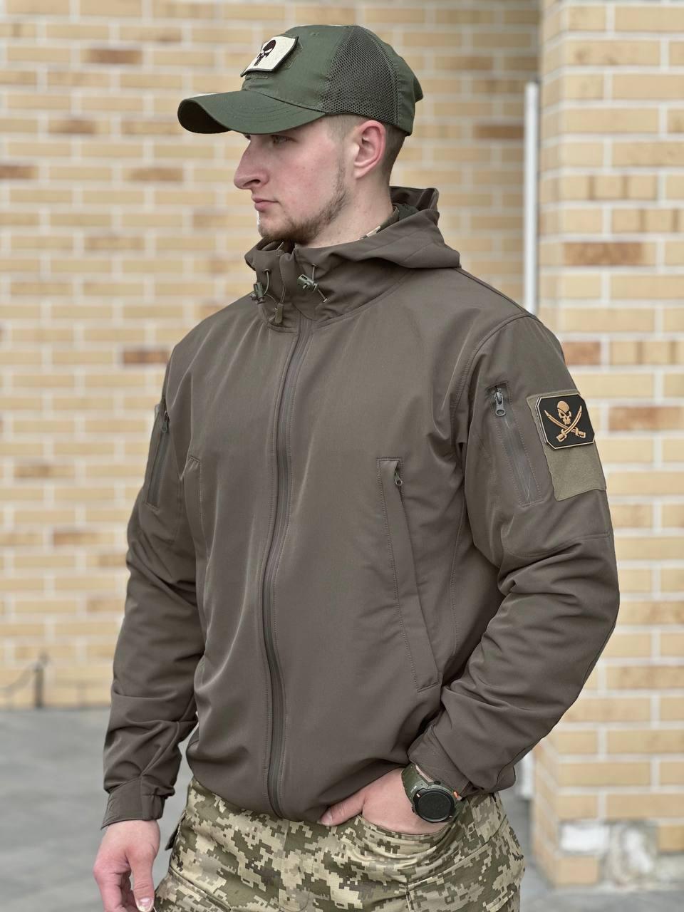 куртка Софтшел олива літо MILITARY - фото 6