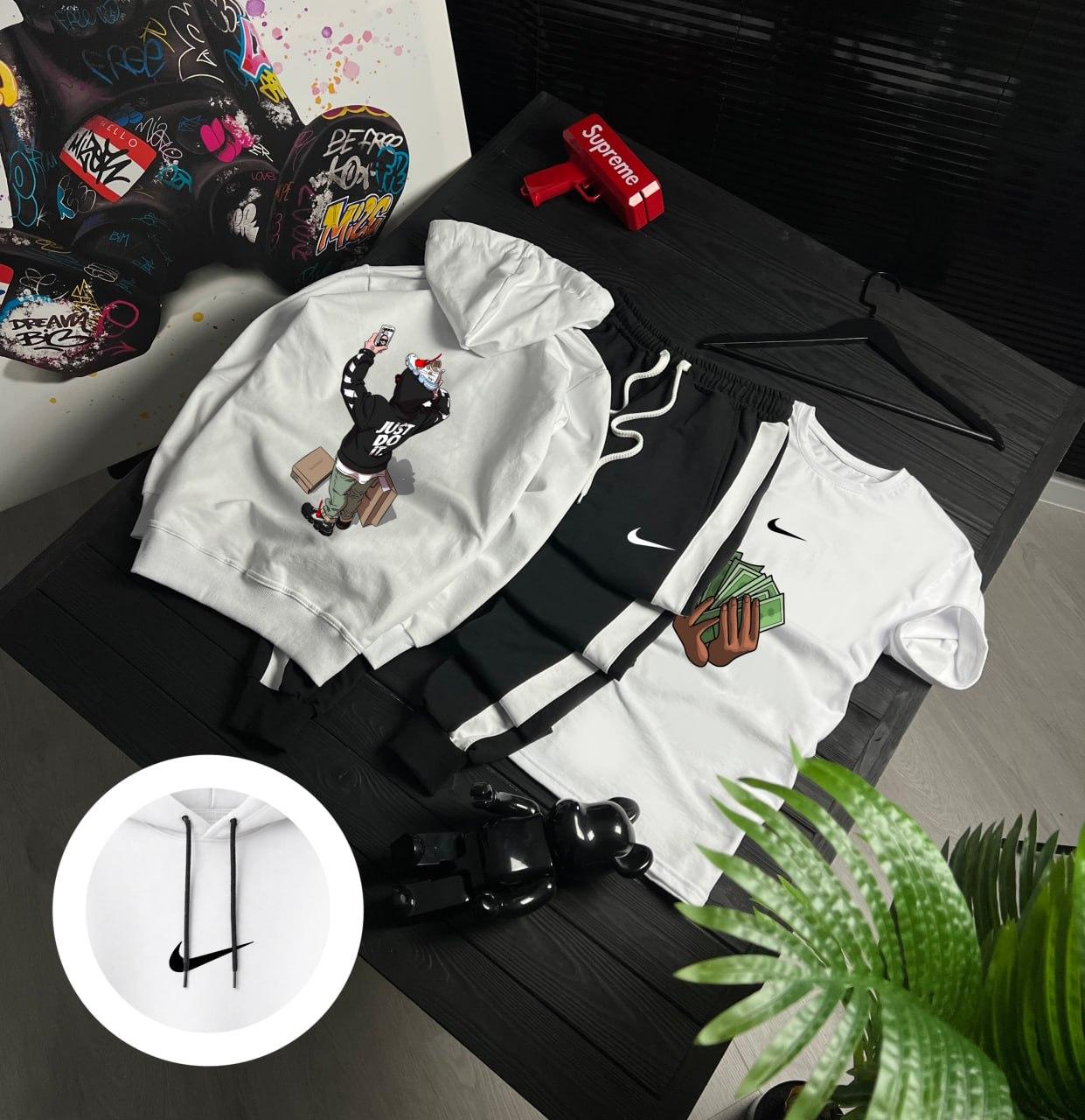 Сет кастомної колекції 3 в 1 nike на осінь костюм комплект одягу