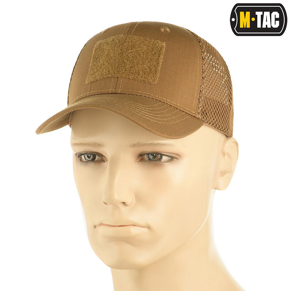 М-Тас Бейсболка з липучкою та сіткою Flex Ріп-стоп Coyote Brown