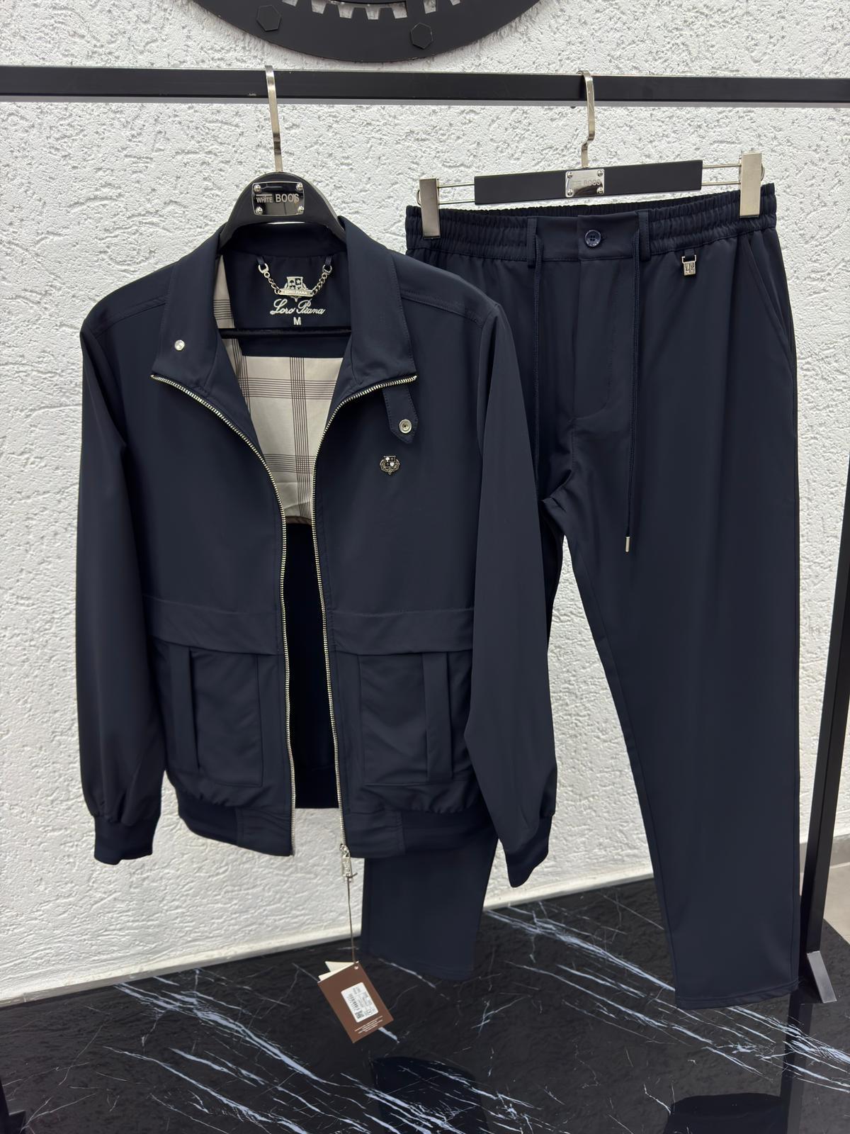 Штаны Loro Piana (холодок; темно синий) мужские вельветовые всесезонные удобные и актуальные на подарок брюки