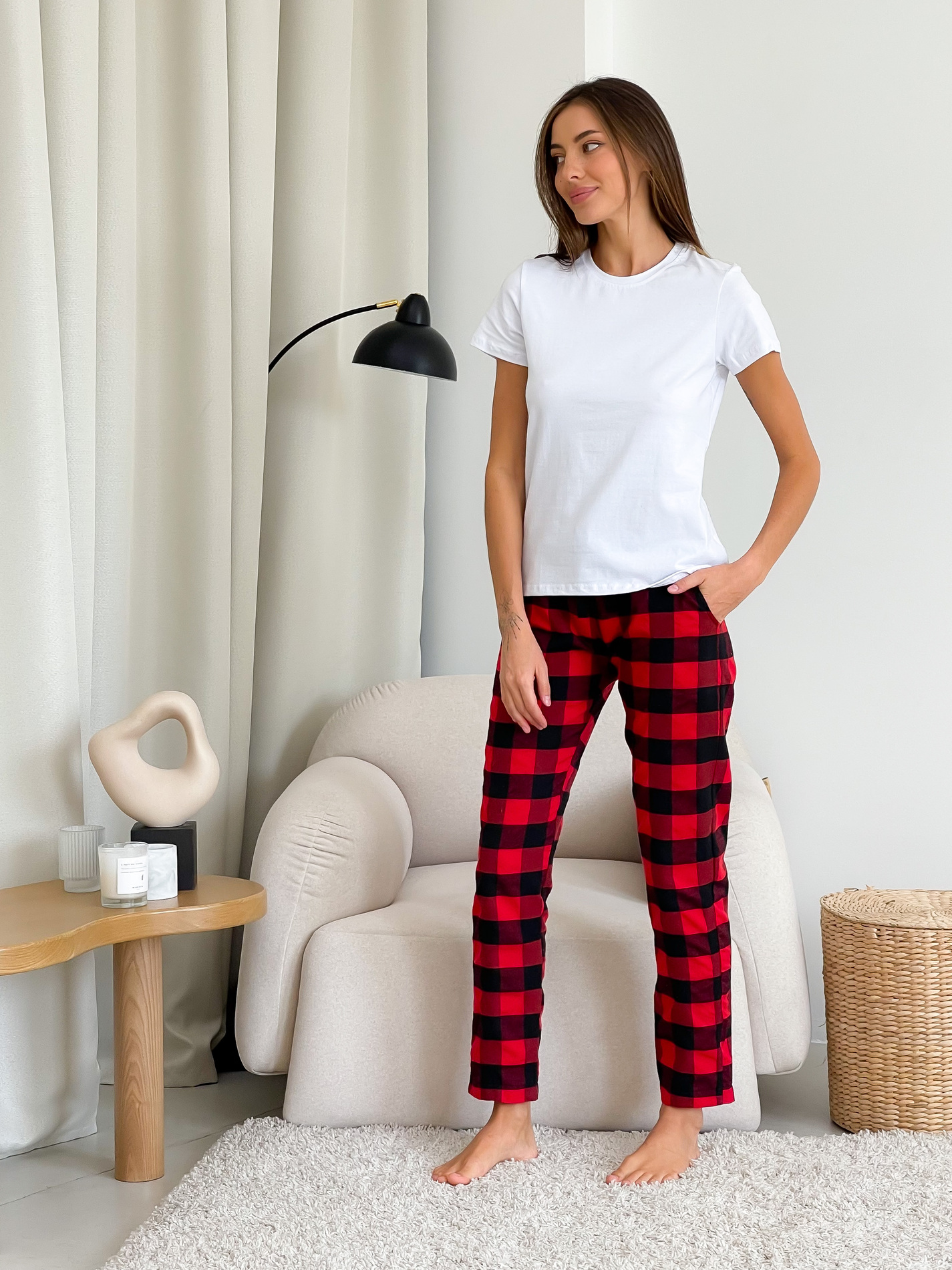 Футболка жіноча COSY біла стрейч-кулір - фото 3