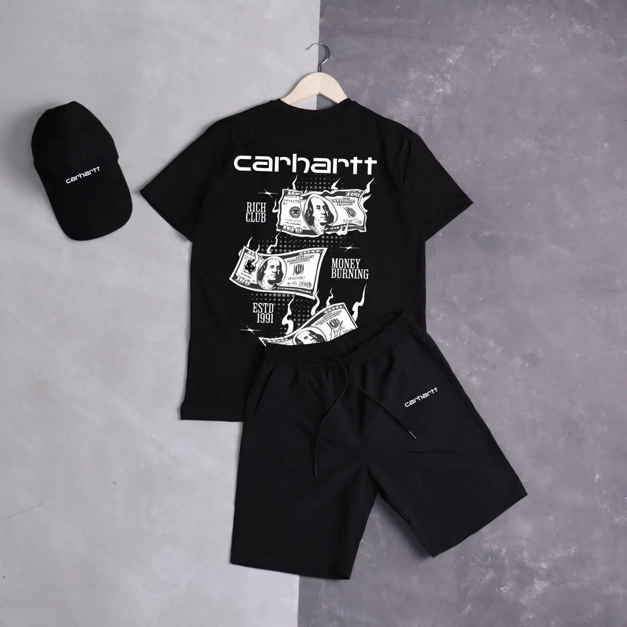 Комплект Шорти+Футболка+Кепка Carhartt