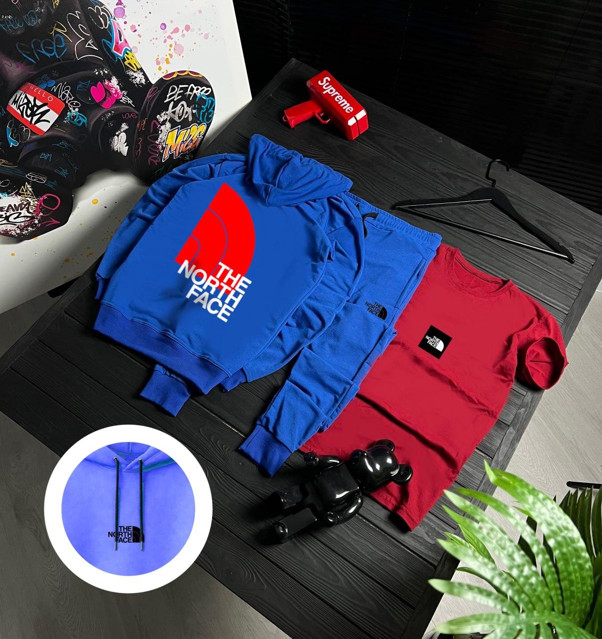 Сет худи 3 в 1 The North Face в уличном стиле костюм комплект одежды