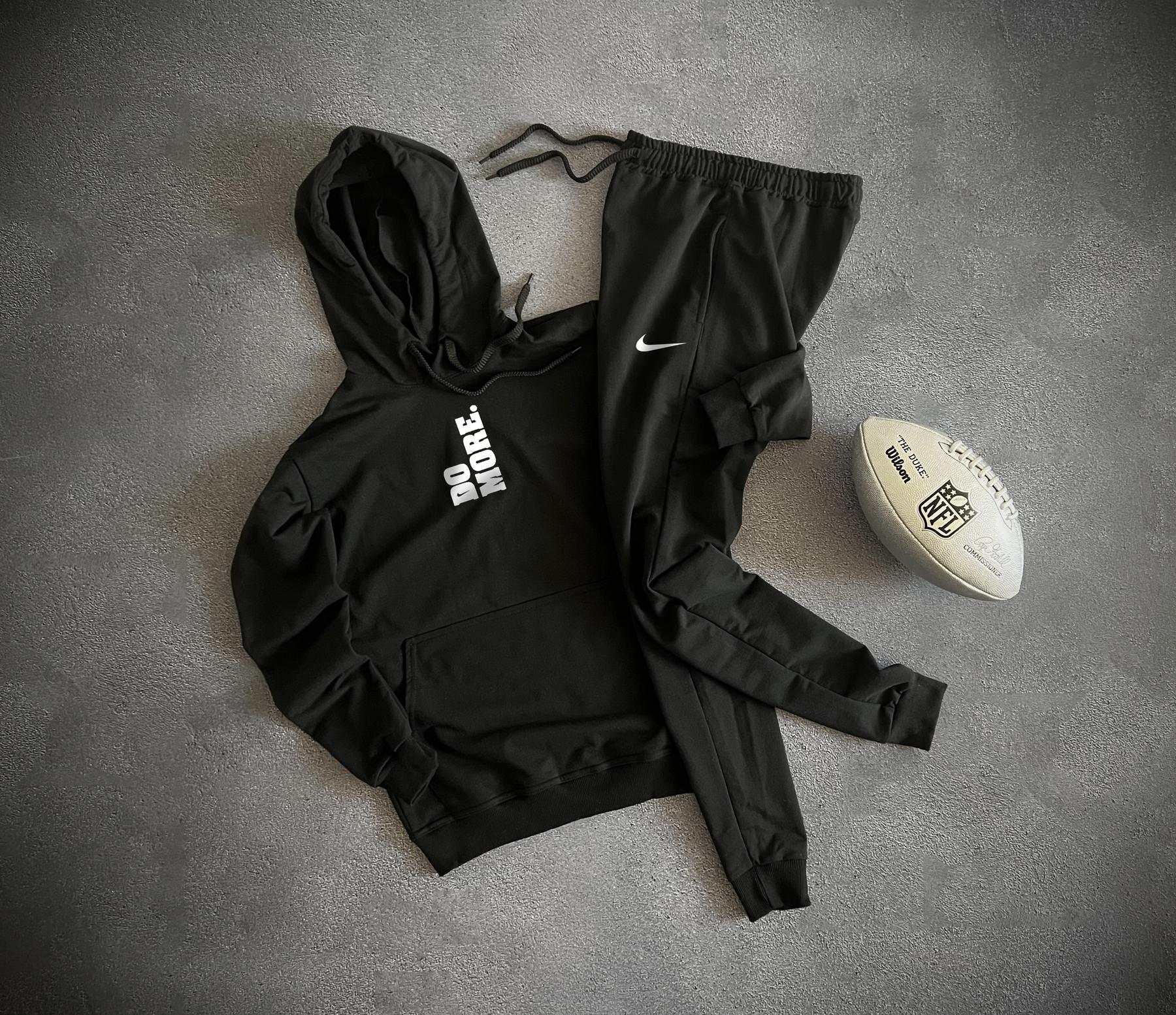 Комплект худи лого Nike весна/осень хлопковый стильный и базовый для учебы и прогулок костюм