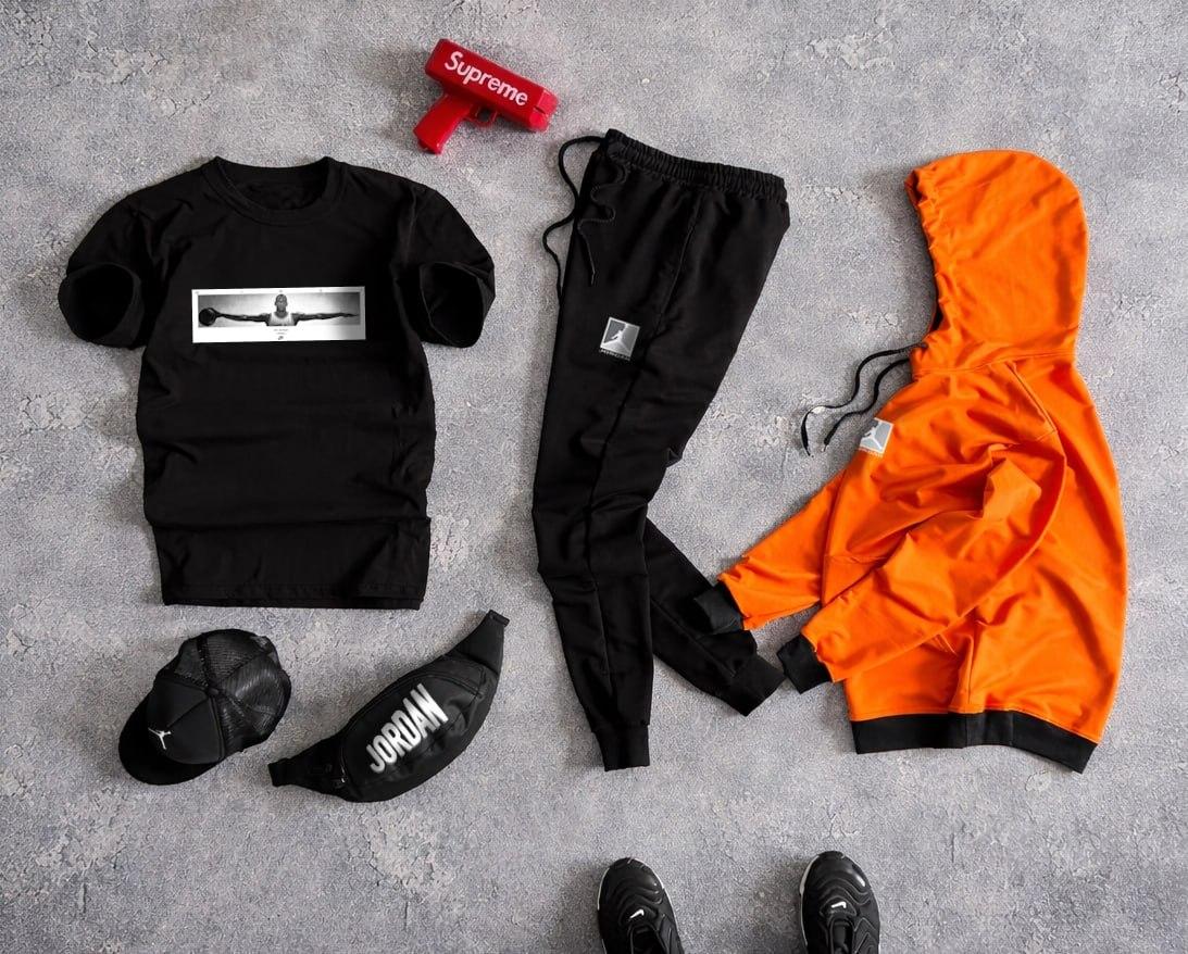 Сет 3в1 Jordan&Nike с футбою в стиле casual костюм комплект одежды