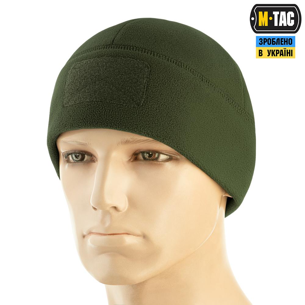 М-Тас Шапка Watch Cap Elite Фліс (320г/м2) з липучкою Army Olive