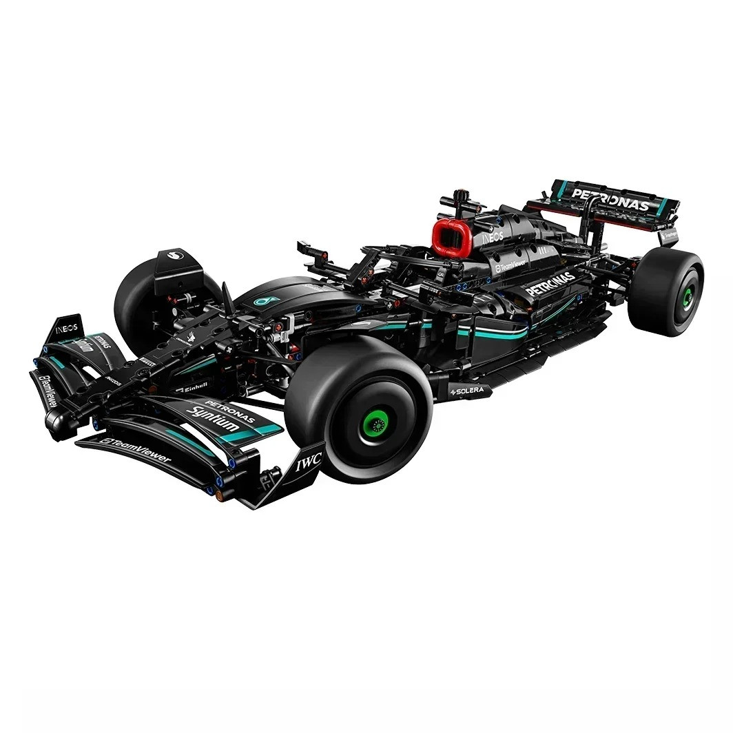 Конструктор "Ferrari F1" – 1:8, 1642 деталі, 63×26×13 см, чорний суперкар, гоночна модель MOC! в стилі лего