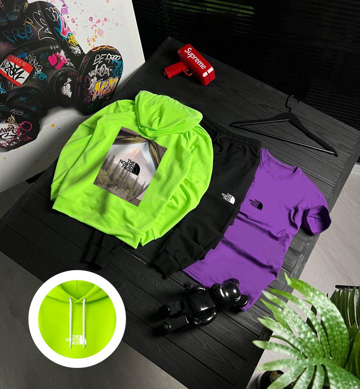 Сет худи 3 в 1 The North Face на демисезон костюм комплект одежды