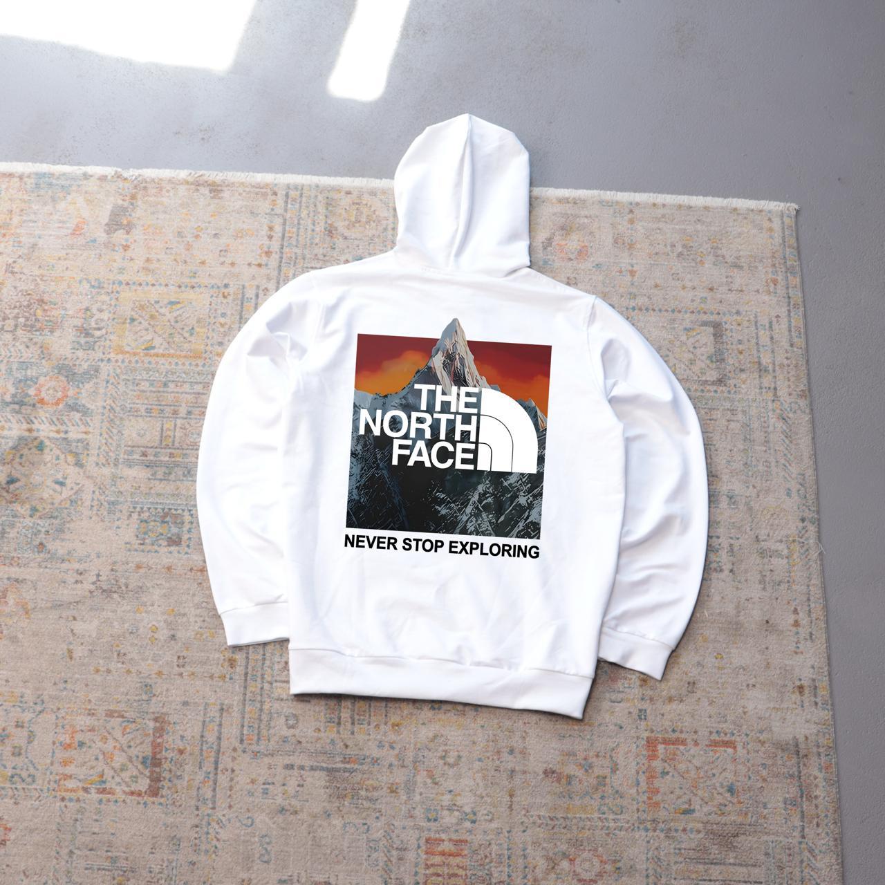 Худі The North Face- ORANGE MOUNTAINS осінь чоловіче трикотажне біле практичне з капюшоном для подорожей
