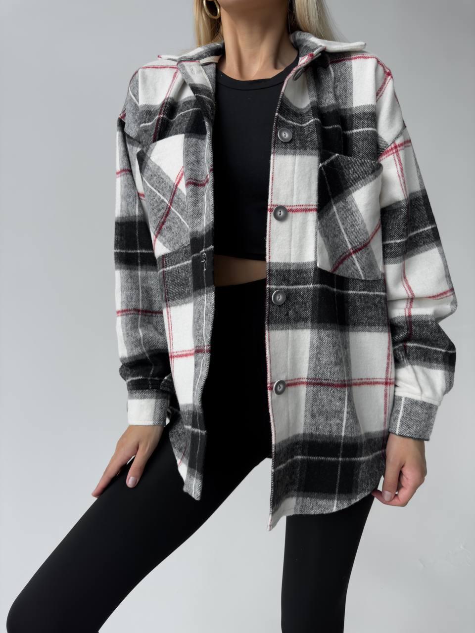 Сорочка тепла KV3006/2 (Чорно-червона)