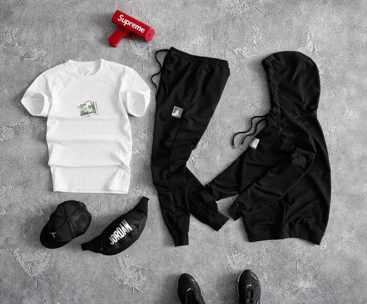 Сет 3в1 Jordan&Nike с футбою для встреч с друзьями костюм комплект одежды